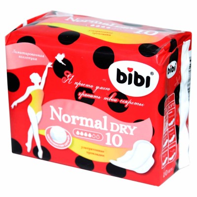 Прокладки BiBi Normal Dry 4 капли 10шт м/у