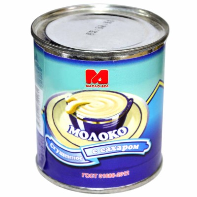 Молоко сгущенное цельное с сахаром ГОСТ 8,5 % 360гр ж/б