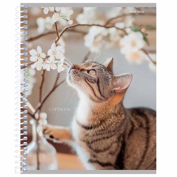 Тетрадь Проф-Пресс Уютные Котики на спирали 48л клет арт48-2342