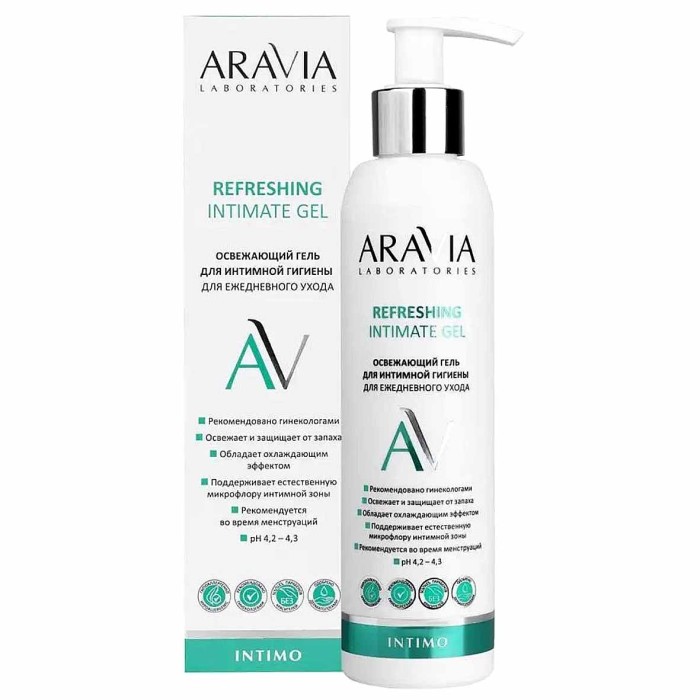 Гель для интимной гигиены Aravia Laboratories для ежедневного ухода освежающий 200мл