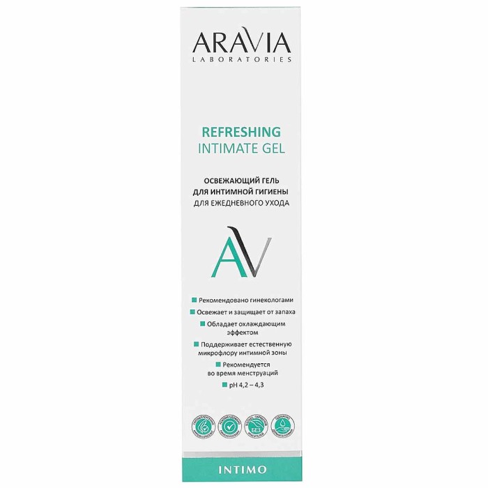 Гель для интимной гигиены Aravia Laboratories для ежедневного ухода освежающий 200мл