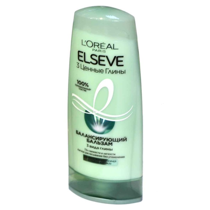 Бальзам для волос Loreal Elseve Глина 200мл пэт