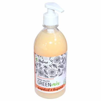 Крем-мыло жидкое Green mix Грейпфрут и бергамот 530мл пэт