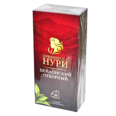 Чай Принцесса Нури Цейлон отборный черный 25*2гр к/у