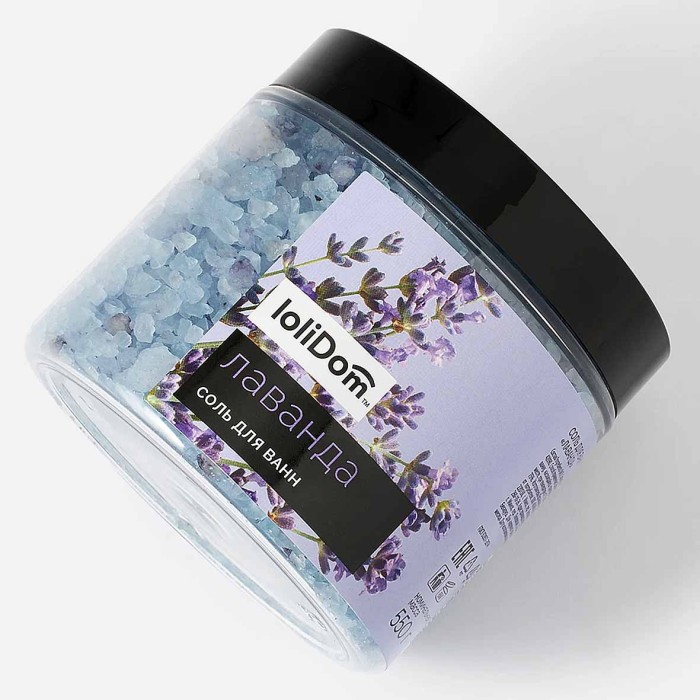 Соль для ванн Lolidom Лаванда 550гр пэт