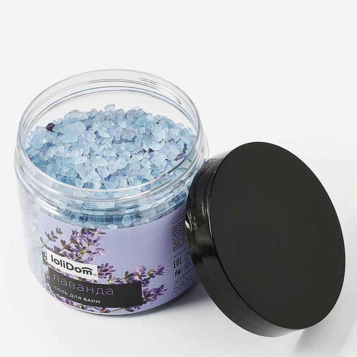 Соль для ванн Lolidom Лаванда 550гр пэт