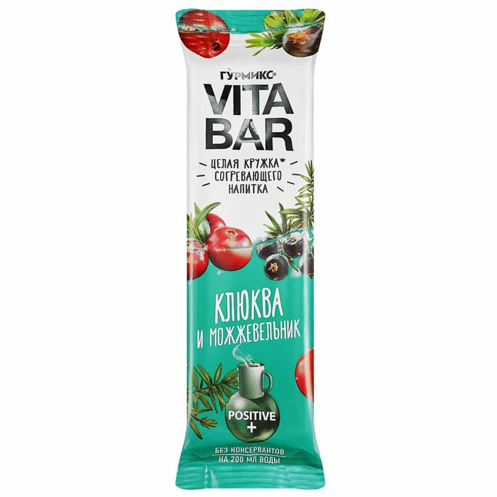 Основа для напитка Гурмикс Vitabar Клюква-Можжевельник 25мл м/у