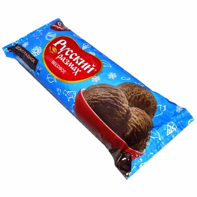 Мороженое Русский размах Шоколадное 450гр брикет