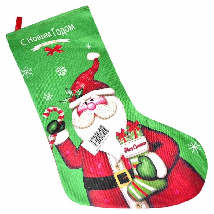 Носок Санты для камина №21