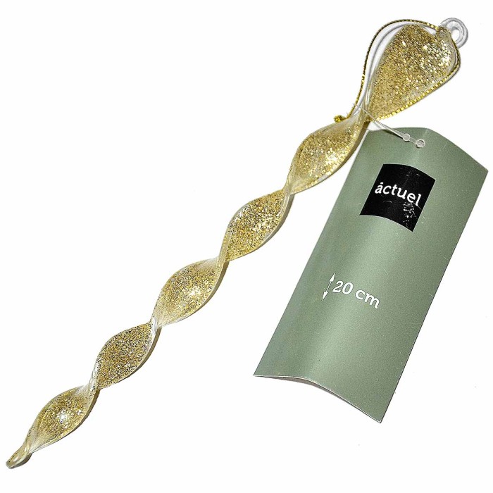 Игрушка елочная Сосулька витая 20см