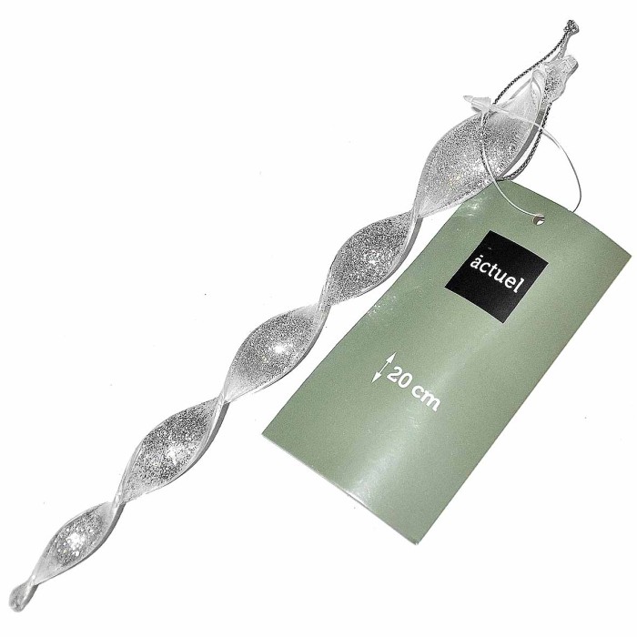 Игрушка елочная Сосулька витая 20см