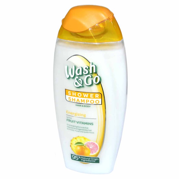 Шампунь-гель для душа Wash&Go Бодрящий 250мл пэт