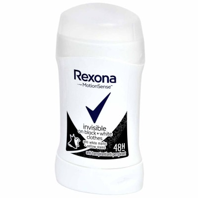 Дезодорант Rexona Невидимый на черной и белой одежде 40мл стик