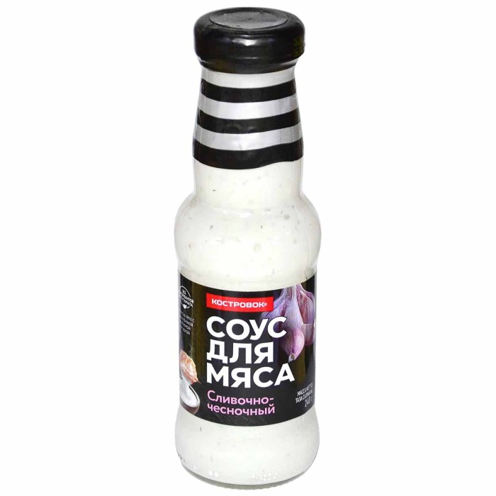 Соус Костровок Сливочно-чесночный 250мл пэт