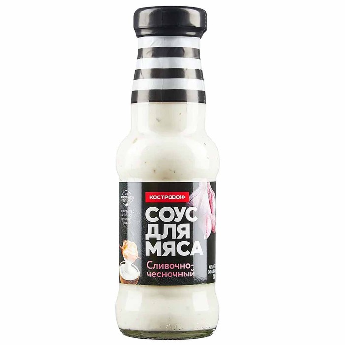 Соус Костровок Сливочно-чесночный 250мл пэт