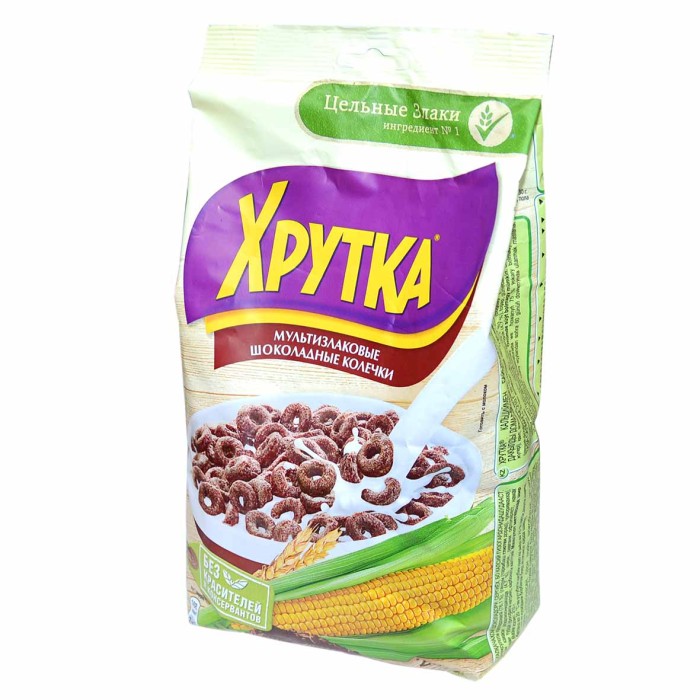 Завтрак готовый Nestle Хрутка колечки шоколадный 210гр м/у