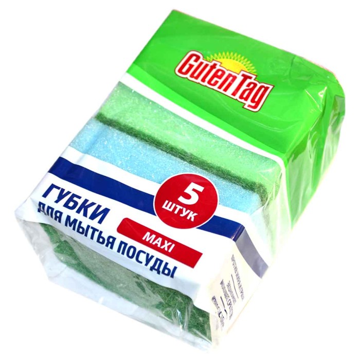 Губка для посуды Guten Tag Мaxi 5шт м/у