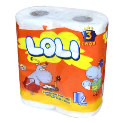 Полотенца бумажные Loli 2шт м/у
