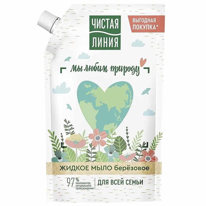 Мыло жидкое Чистая линия Для всей семьи 500мл пэт