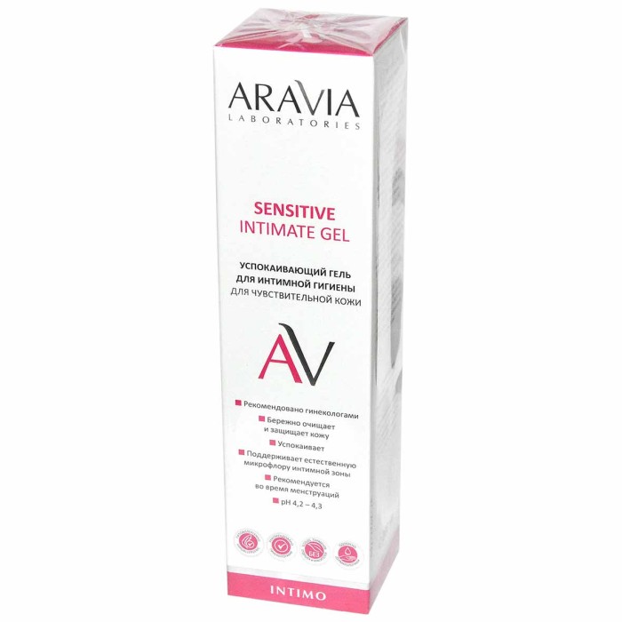 Гель для интимной гигиены Aravia Laboratories для ежедневного ухода успокаивающий 200мл