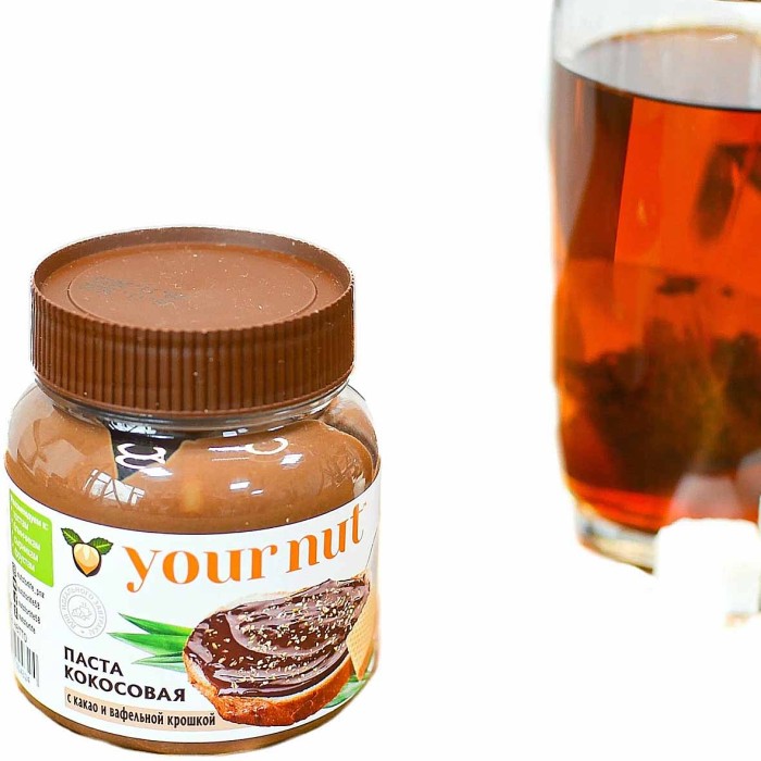 Паста кокосовая Your Nut с какао и ваф крошкой 250гр пэт