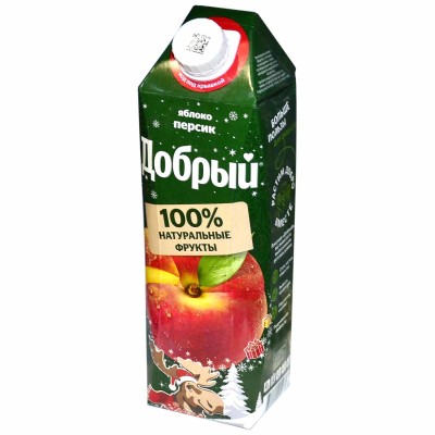 Нектар Добрый персиково -яблочный 1л т/п