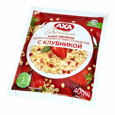 Каша овсяная AXA с клубникой 40гр м/у