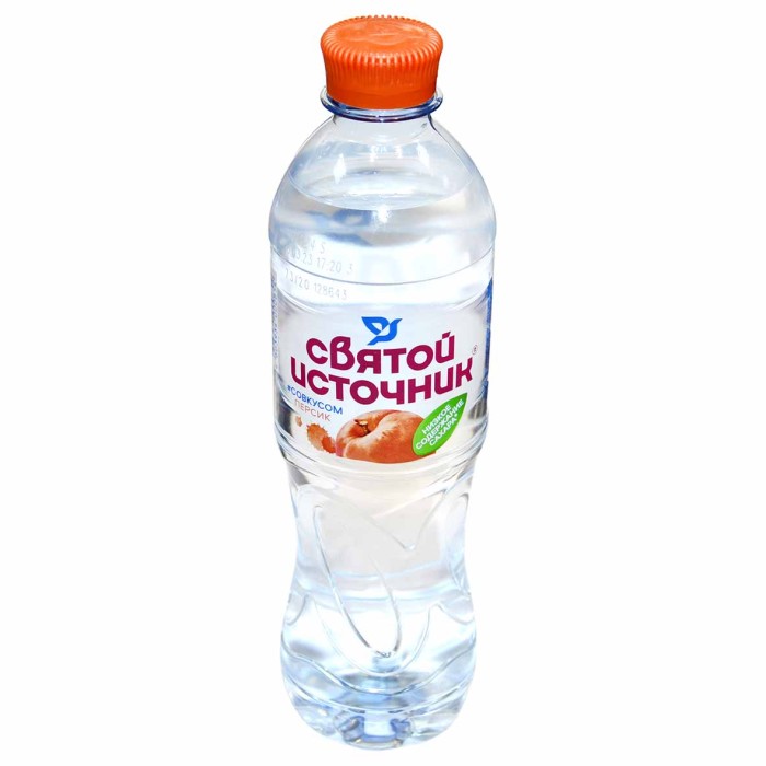 Вода Святой источник персик негаз 0,5л пэт