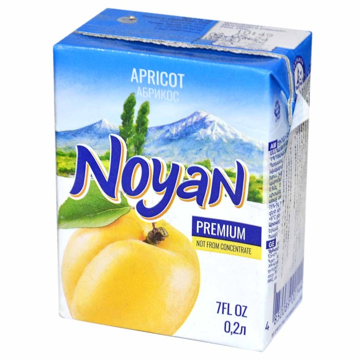 Нектар Noyan абрикосовый 0,2л т/п