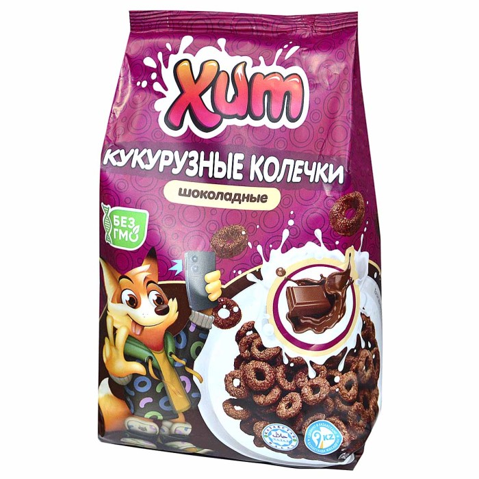 Завтрак готовый Хит колечки шоколадные 200гр м/у