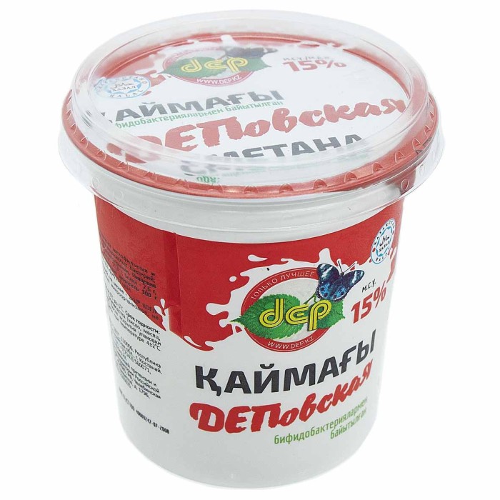 Сметана dep ДЕПовская 15% 400гр пэт