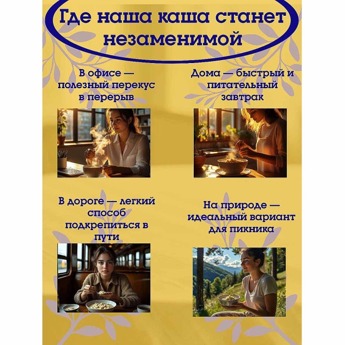 Каша овсяная Relish ванильная груша 35 гр м/у