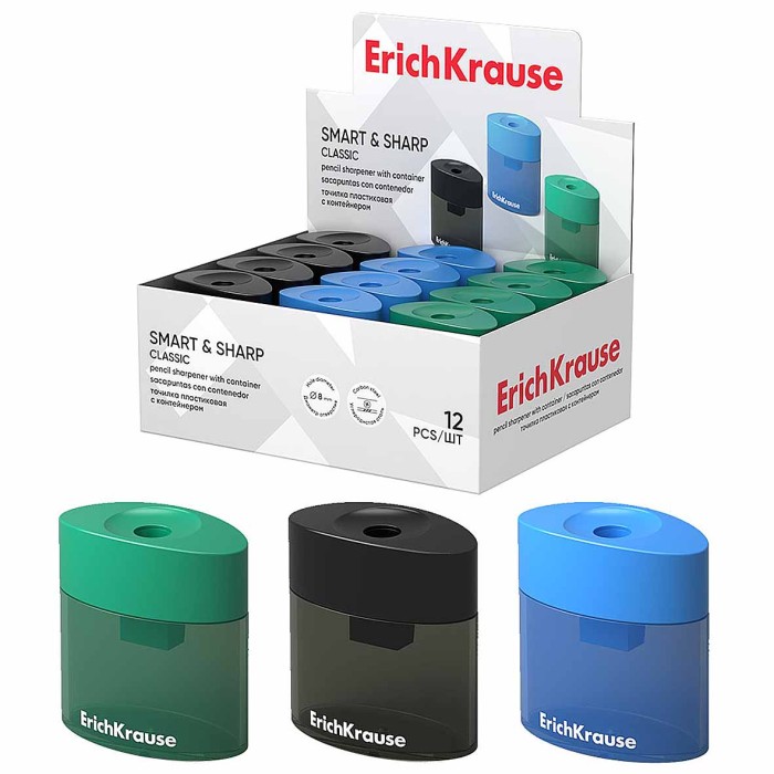 Точилка с контейнером Erich Krause пластик арт41641