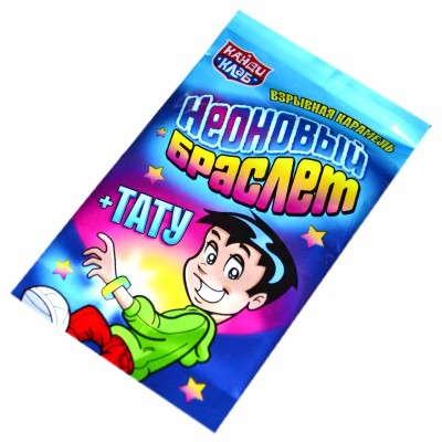 Карамель взрывная Канди Клаб Неоновый браслет 1гр