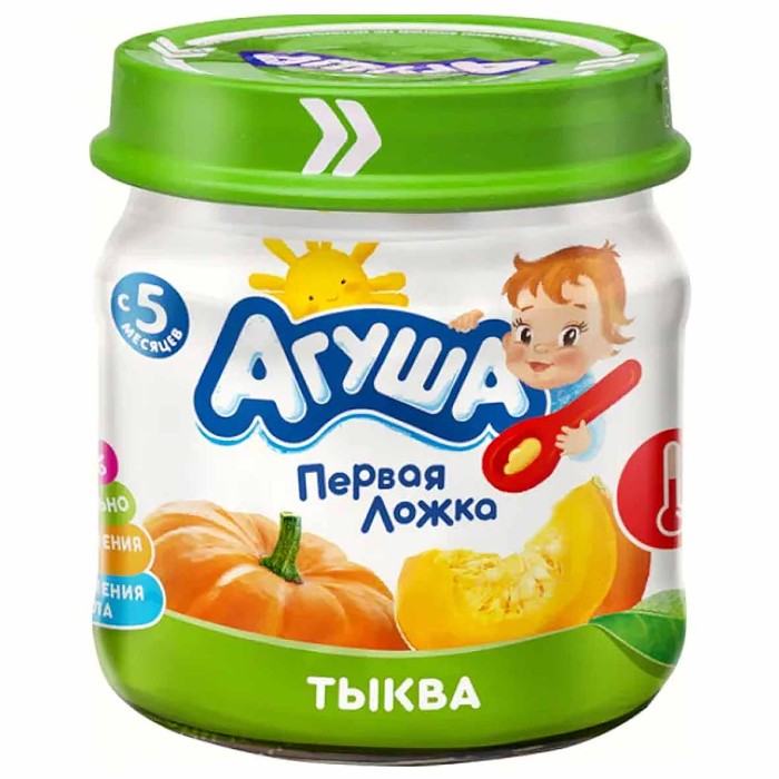 Пюре Агуша тыква с 5мес 80гр ст/б
