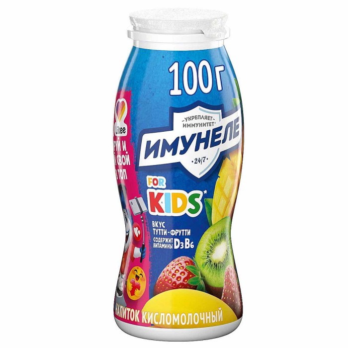 Напиток Имунеле Neo тутти-фрутти 0,9% 95мл пэт