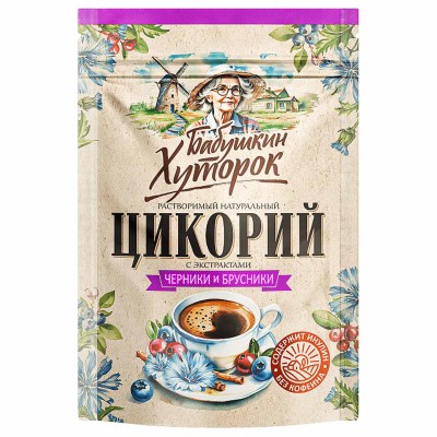 Цикорий Бабушкин Хуторок с черникой и брусникой 100гр д/п