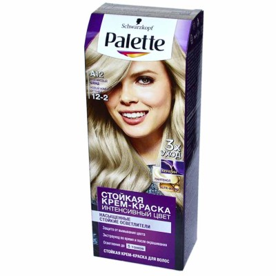 Краска для волос Palette A12 Платиновый блонд (New) 110мл к/у