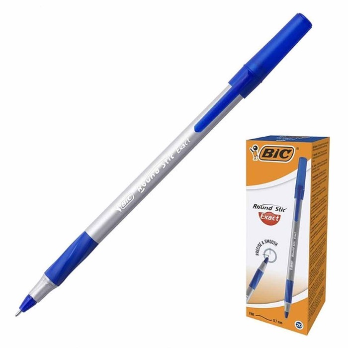 Ручка шариковая BIC Round Stic Exact синяя