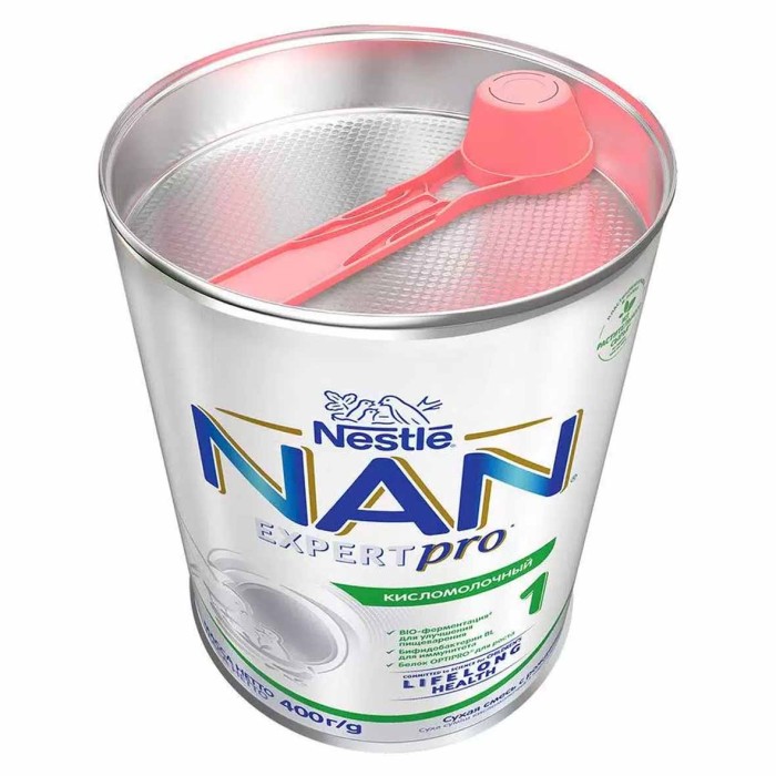 Смесь Nan 1 Premium кисломолочная с рождения 400гр пэт