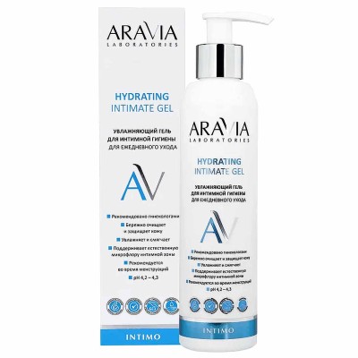 Гель для интимной гигиены Aravia Laboratories для ежедневного ухода увлажняющий 200мл