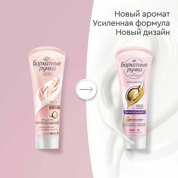 Крем для рук Бархатные ручки Питательный 80мл туба