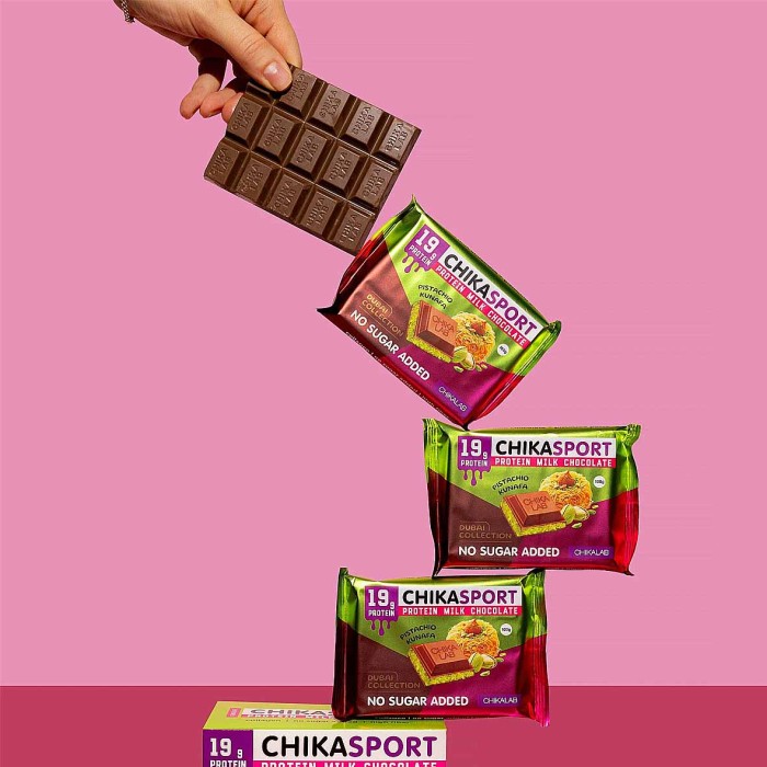 Шоколад ChikaSport фисташковая паста и хрустящее тесто 100гр м/у