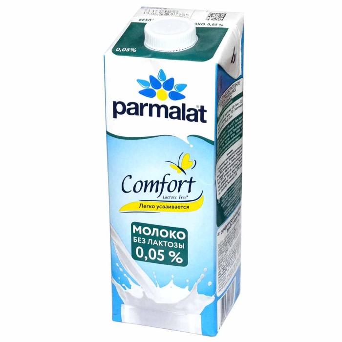 Молоко Parmalat Comfort безлактозное обезжиренное 1л т/п