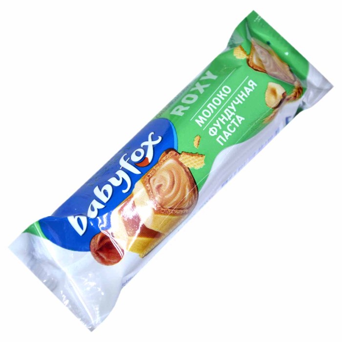 Батончик Baby Fox Roxy вафельный молочно-ореховый 18,2гр м/у