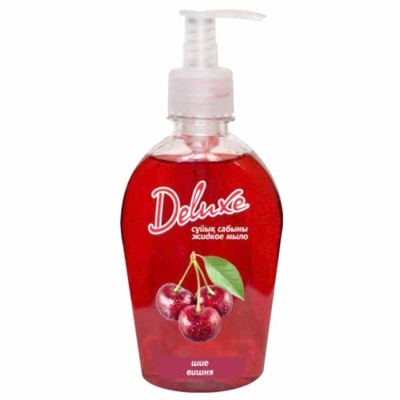 Мыло жидкое Deluxe Вишня 250мл пэт