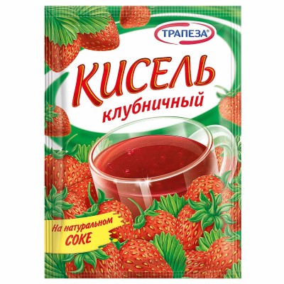 Кисель Трапеза клубничный 100гр м/у