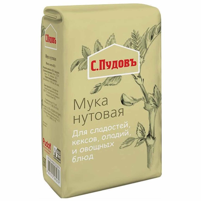 Мука С.Пудовъ нутовая 450гр м/у