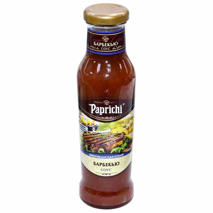Соус Paprichi Барбекью американская кухня 320гр ст/б