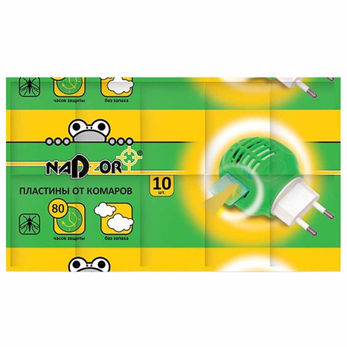 Пластины Nadzor от комаров без запаха 10шт артITM003P